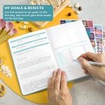 Legend Wellness Planner & Food Journal Pocket – Daily Diet & Health Journal with Weight Loss, Measurement & Exercise Trackers – Lifestyle & Nutrition Diary – Lasts 6 Months, 3.9x6.3″ – Turquoise