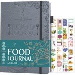 Legend Food Journal – 6-Month Wellness Diary for Tracking Meals, Calories, Macros & Exercise – Weightloss Planner & Diet Tracker – Daily Log for Weight Loss & Nutrition – 7" x 10" (Mystic Gray)