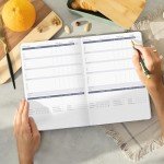 Legend Food Journal – 6-Month Wellness Diary for Tracking Meals, Calories, Macros & Exercise – Weightloss Planner & Diet Tracker – Daily Log for Weight Loss & Nutrition – 7" x 10" (Mystic Gray)