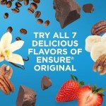 Ensure Original Dark Chocolate Nutrition Shake | Small Meal Replacement Shake | Ready To Drink | 9g Protein, 27 Vitamins and Minerals | 8 fl oz - 24 Pack