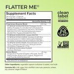 HUM Flatter Me Digestive Enzymes Bloating Supplement - Fast-Acting Bloat Relief for Digestive Health & Debloating Multi Enzyme | Bloat Pills, Anti Bloat Pills, Vegan 60 Servings