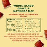 SOLELY - Organic Mango & Guava Whole Fruit Gummies (1 Box, 5 Single Serving Bags per Box) - Real Fresh Fruit - Healthy Snacks for Adults & Kids - Non GMO, Vegan Snacks, Shelf Stable - 5 Bags (3.5 oz)