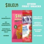 SOLELY - Organic Mango & Guava Whole Fruit Gummies (1 Box, 5 Single Serving Bags per Box) - Real Fresh Fruit - Healthy Snacks for Adults & Kids - Non GMO, Vegan Snacks, Shelf Stable - 5 Bags (3.5 oz)
