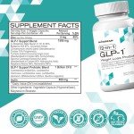 musebeam GLP-1 Probiotic Weight Loss Supplement - Women Men GLP1 Booster with Berberine - Natural GLP 1 for Appetite Suppressant Hunger Control Metabolism Fat Burn & Gut Health Support