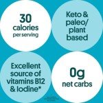 Gimme Seaweed Organic Premium Roasted Seaweed Snacks, Sea Salt, 6 Count, Keto, Vegan, Gluten-Free, Great Source of Omega3s and Iodine, Healthy On-The-Go Snack for Kids and Adults