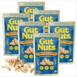 Gut Nuts Fermented Organic Cashews for Gut Health - Tangy, Umami, & Salty Flavors - Super Crunchy Low Carb Keto Snacks - Low Sugar Prebiotic & Postbiotic Cashew Snacks - 3oz Pouch (Pack of 6)