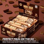 REDCON1 MRE Protein Bar, Blueberry Cobbler - Contains MCT Oil + 20g of Whole Food Protein - Easily Digestible, Macro Balanced Low Sugar Meal Replacement Bar (12 Bars)