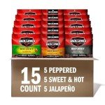 Jack Link's Beef Jerky Bold Variety Pack - Includes Sweet & Hot, Jalapeno and Peppered Jerky, Great Gifts for Dad & Men, Good Source of Protein, Meat Snacks Made with 100% Beef - 1.25 Oz (Pack of 15)