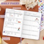 JUBTIC Food Sensitivity Journal, Food Journal for Women Weight Loss, Food Diary and Symptom Log for Ibs, Allergies, Intolerance, Low Fodmap, Health Habit Tracker-(5.6 X 8.5”) Purple