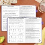 JUBTIC Food Sensitivity Journal, Food Journal for Women Weight Loss, Food Diary and Symptom Log for Ibs, Allergies, Intolerance, Low Fodmap, Health Habit Tracker-(5.6 X 8.5”) Purple