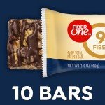 Fiber One Chewy Bars, Oats and Chocolate, Fiber Snacks, Value Pack, 10 Ct, 14.1 oz
