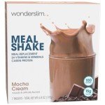 WonderSlim Meal Replacement Shake, Mocha Cream, 15g Protein, 24 Vitamins & Minerals, Gluten Free (7ct)