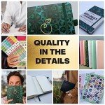 Life & Apples Wellness Journal Planner – Food Log, Fitness Tracker, Habit Tracker, Weight Loss Journal for Diet Tracking and Health Goals, Undated, Size A5, Leopard