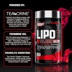 Nutrex Research Lipo-6 Black Ultra Concentrate Thermogenic Fat Burner Supplement, Increase Weight Loss, Energy & Intense Focus 120 Diet Pills