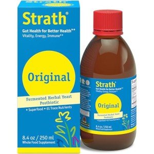 Strath Fermented Herbal Yeast Postbiotic - (8.4 Fl oz) Daily Nutritional Food Supplement Liquid | Supports Metabolism | Vegetarian | Lactose-Free | No Artificial Additives