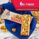 Atkins Peanut Butter Granola High Protein Bar, High Fiber , 16g Protein, 1g Sugar, 4g Net Carb, Keto Friendly, 12 Count