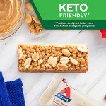 Atkins Peanut Butter Granola High Protein Bar, High Fiber , 16g Protein, 1g Sugar, 4g Net Carb, Keto Friendly, 12 Count