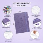 Clever Fox Fitness & Food Journal – Nutrition & Workout Planner for Women & Men – Diet & Gym Exercise Log Book with Calendars, Diet & Training Trackers - Undated, A5 Size, Hardcover (Lavender)