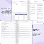 Clever Fox Fitness & Food Journal – Nutrition & Workout Planner for Women & Men – Diet & Gym Exercise Log Book with Calendars, Diet & Training Trackers - Undated, A5 Size, Hardcover (Lavender)