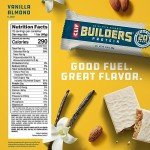 CLIF BUILDERS Protein Bars - Vanilla Almond Flavor - 20g Plant Based Protein - Gluten Free - Non-GMO - Low Glycemic - No Artificial Sweeteners - 2.4 oz. (12 Pack)