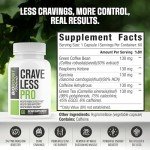 Crave Less PRO | Ultra Weight Loss Pills for Women & Men | Supports GLP-1 Pathway Function | Appetite Suppressant, Belly Fat Burner | 5 Powerful Ingredients for Weight Loss, Size, Stamina - 60 Caps