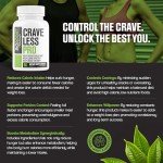 Crave Less PRO | Ultra Weight Loss Pills for Women & Men | Supports GLP-1 Pathway Function | Appetite Suppressant, Belly Fat Burner | 5 Powerful Ingredients for Weight Loss, Size, Stamina - 60 Caps