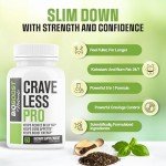 Crave Less PRO | Ultra Weight Loss Pills for Women & Men | Supports GLP-1 Pathway Function | Appetite Suppressant, Belly Fat Burner | 5 Powerful Ingredients for Weight Loss, Size, Stamina - 60 Caps
