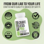 Crave Less PRO | Ultra Weight Loss Pills for Women & Men | Supports GLP-1 Pathway Function | Appetite Suppressant, Belly Fat Burner | 5 Powerful Ingredients for Weight Loss, Size, Stamina - 60 Caps
