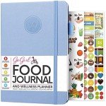 GoGirl Food Journal & Wellness Planner –– Diet & Fitness Diary – Nutrition Journal with Meal, Exercise & Weigh Loss Tracker, A5 (Periwinkle)