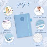 GoGirl Food Journal & Wellness Planner –– Diet & Fitness Diary – Nutrition Journal with Meal, Exercise & Weigh Loss Tracker, A5 (Periwinkle)