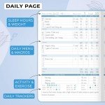 GoGirl Food Journal & Wellness Planner –– Diet & Fitness Diary – Nutrition Journal with Meal, Exercise & Weigh Loss Tracker, A5 (Periwinkle)