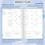 GoGirl Food Journal & Wellness Planner –– Diet & Fitness Diary – Nutrition Journal with Meal, Exercise & Weigh Loss Tracker, A5 (Periwinkle)