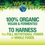 Natural Factors Whole Earth & Sea, Organic Fermented Greens, Vegan Whole Food Supplement, Chocolate, 7.7 Oz