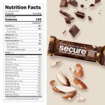 ANDREW LESSMAN Secure Complete Meal Replacement Bars - Chocolate Brownie Almond Crunch - 12 ct box - 7g Protein. 11 Vitamins plus Inulin Fiber. Low Calorie. Gluten and Dairy-Free, Vegan, Non-GMO