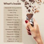 ANDREW LESSMAN Secure Complete Meal Replacement Bars - Chocolate Brownie Almond Crunch - 12 ct box - 7g Protein. 11 Vitamins plus Inulin Fiber. Low Calorie. Gluten and Dairy-Free, Vegan, Non-GMO