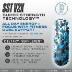 PERFORMIX SST V2X Super Strength Technology - Multi-Phase Suspension Timed-Release Energy, Mental Focus, Pre-Workout Supplement for Men & Women, 60 Capsules