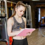 Fitness & Food Journal for Women, Undated 150-day Workout & Wellness Planner with Measuring Tape, Pink Weight Loss Journal for Setting Goals Tracking Exercise Training Diet Progress (9.5’’*7’’)