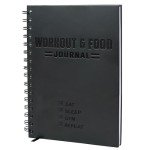 Nextnoid Hardcover Fitness & Food Journal - Nutrition & Workout Planner for Men & Women - A5(5.7" x 8.3") Sturdy Workout Log Book to Track Diet, Gym & Home Workouts