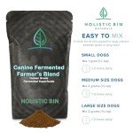 HOLISTIC BIN Canine Fermented Farm Supplement - Multivitamin Powder with Digestive Enzymes, Fermented Spinach, Pumpkin, Blueberry, Beets, & Turmeric - Dog Vitamins for Overall Health - 50g Powder