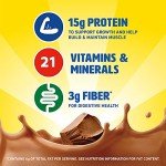 Carnation Breakfast Essentials High Protein with Fiber Ready-to-Drink, 8 FL OZ Carton, Rich Milk Chocolate (Pack of 24) (Packaging May Vary)