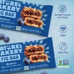 Nature's Bakery Whole Wheat Fig Bars, Blueberry, Real Fruit, Vegan, Non-GMO, Snack bar, Twin packs- 12 count