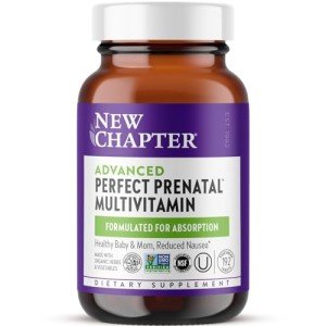 New Chapter Advanced Perfect Prenatal Vitamins, 192ct, Made with Organic, Non-GMO Ingredients for Healthy Baby & Mom - Folate (Methylfolate), Whole-Food Fermented Iron, Vitamin D3 + Ginger