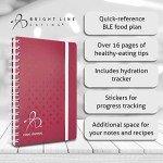 Bright Line Eating Official Food Journal – 90-Day Daily Meal Planner Notebook – Weight Loss Journal to Track Food, Water, & Weight Loss – Food Diary Journal w/Healthy Eating Tips & Food Plan (Berry)