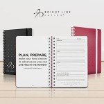 Bright Line Eating Official Food Journal – 90-Day Daily Meal Planner Notebook – Weight Loss Journal to Track Food, Water, & Weight Loss – Food Diary Journal w/Healthy Eating Tips & Food Plan (Berry)