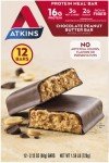 Atkins Chocolate Peanut Butter Protein Meal Bar, High Fiber, 16g Protein, Low Sugar, 3g Net Carb, Low Carb, Keto Friendly, 12 Count