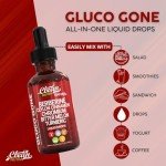 Clean Nutra Berberine with Ceylon Cinnamon Supplement Liquid Drops + Bitter Melon Extract, Glucomannan, Gymnema, Chromium, Turmeric, Organic Panax Ginseng, Moringa GLP-1 Support
