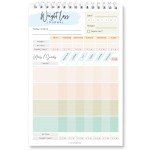 Food Journal for Women & Men – Daily Weight Loss Tracker, Fitness & Nutrition Planner, Diet Log Book for Tracking Meals, Calories, Workouts & Wellness Goals, 50 Double-Sided Pages, 5.5 x 8.5