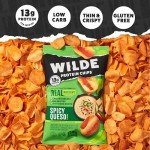 WILDE Protein Chips Variety Pack, High Protein Snacks for Adults, Keto Chips, Gluten Free, Low Carb Snack Box Made with Real Ingredients 1.34oz Bags, Pack of 12