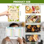 1 Pcs Food Journal Diary 5.8×8.3 inch Food Tracker Journal Daily Calorie Counter Book with Breakfast Lunch Dinner Calorie and Snack Sections for Nutrition Tracker Book