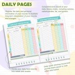 1 Pcs Food Journal Diary 5.8×8.3 inch Food Tracker Journal Daily Calorie Counter Book with Breakfast Lunch Dinner Calorie and Snack Sections for Nutrition Tracker Book